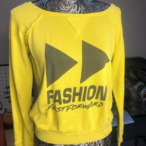 yellow fashion fast forward long sleeve M